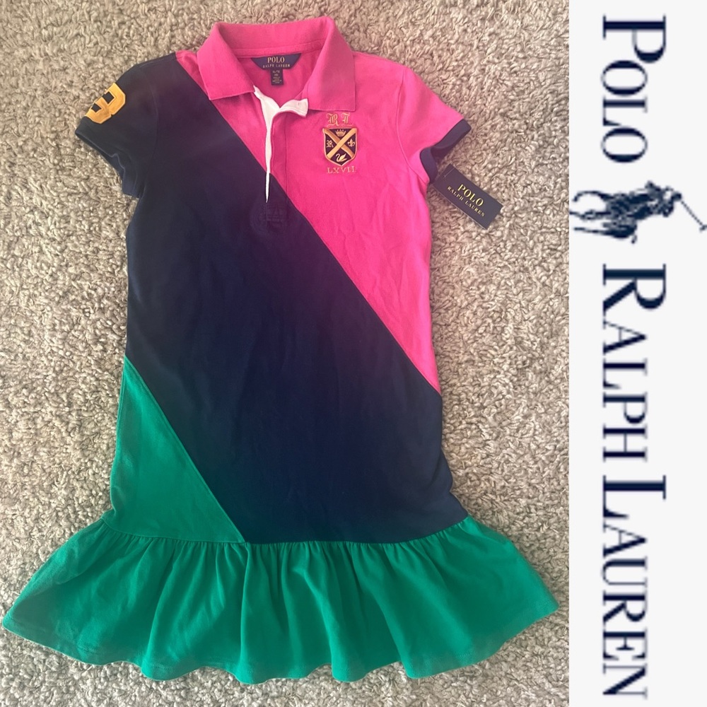 Polo Ralph Lauren color block Dress*NWT